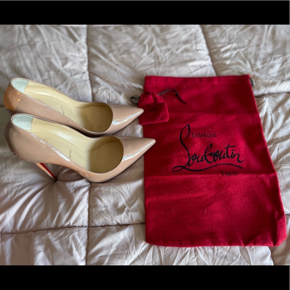 Worn once christian louboutin heels